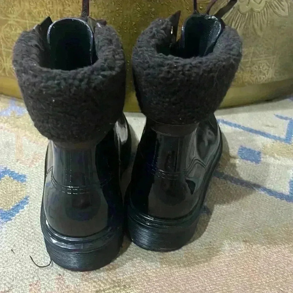 See by Chloe Brown Rubber Rain Boots sz 10 - Picture 8 of 11